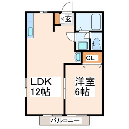 長嶺小学校前 徒歩3分 1階の物件間取画像